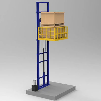 kopen Blauw 500 kg Hydraulisch vrachthefplatform voor binnen- en buitenruimte online manufacture