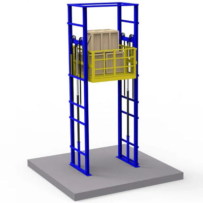 kopen 2000 kg-6000 kg Verticale magazijn goederenlift Hydraulische vier post vrachtlift online manufacture