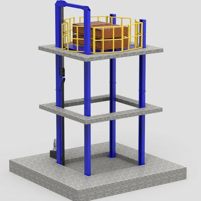 kopen Hydraulische verticale industriële vier-post lift 4 post opslaglift voor fabrieksopslag online manufacture