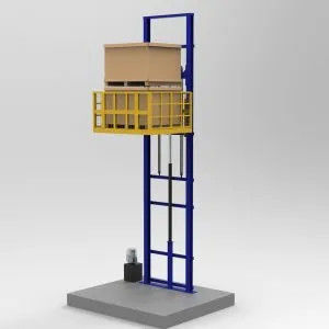 kopen 1000 kg lading Hydraulische verticale vrachtlift 3m goederenlift voor magazijn online manufacture