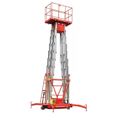 kopen Hydraulische 10 m verticale mastboom aluminium legering luchtwerkplatforms online manufacture