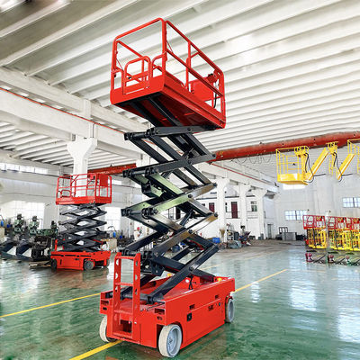 kopen Bouwterrein Zelfrijdende liften 230 kg Mobiele schaar-liftplatform online manufacture