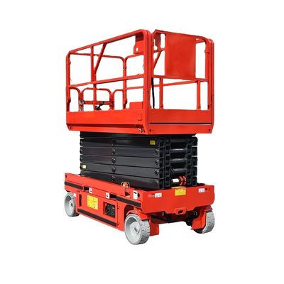 kopen 10m 12m 320kg Elektrisch zelfrijdend schaarhef mobiel luchtwerk Man Lift Platform online manufacture