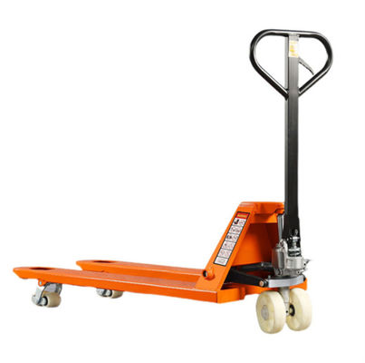 kopen Oranje handvrachtwagen 2 ton capaciteit Hydraulische handpallettruck online vervaardiging