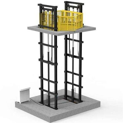 kopen 2 - 5 ton dubbelgeleidingsplatform voor het opheffen van goederen per spoor online manufacture