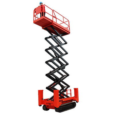 kopen Hydraulische mobiele hefplatforms 8m 450kg trackscissor liftplatform online manufacture