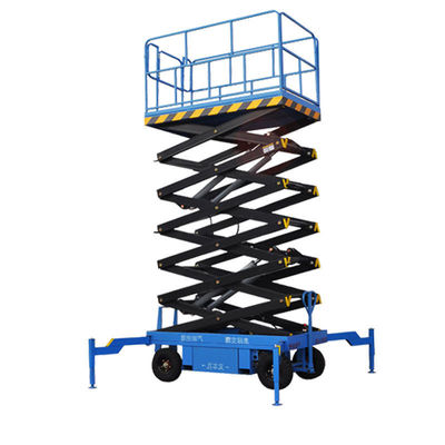 kopen Mobiele Schaarhoogwerker 300kg 500kg 8m 10m 12m 14m Elektrische Hoogwerkplatform online vervaardiging