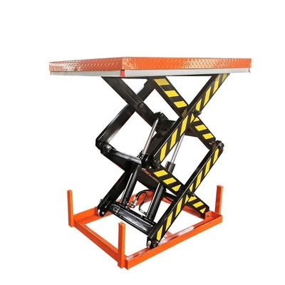 kopen Elektrische schaarlift platform met 1 ton laadvermogen Vaste schaarlifttafels online manufacture