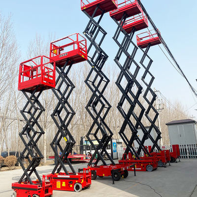 kopen Self-propelled Scissor Lift 8m 10m 12m 14m Hydraulic Scissor Lift Platform online vervaardiging