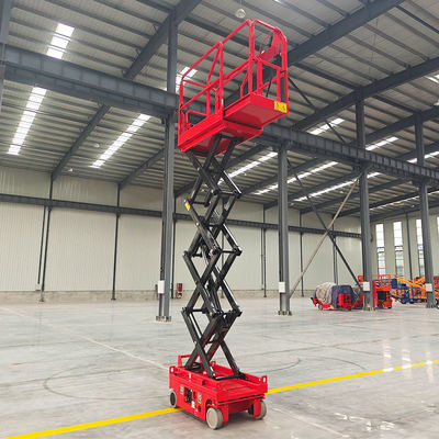 kopen Self-propelled Electric Scissor Lift 6m 230kg Mini Aerial Work Platform online vervaardiging
