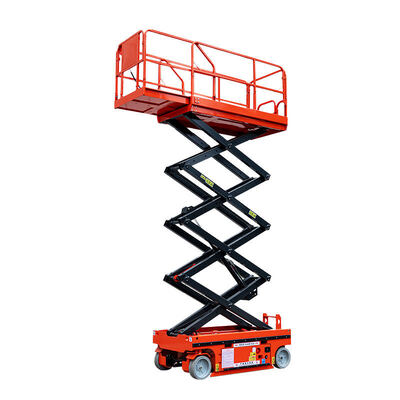 kopen 4m 6m 8m Self Propelled Electric Scissor Lift For Warehouse Cleaning Window online vervaardiging