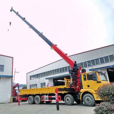 kopen 8 ton 12 ton hydraulische vrachtwagenkraan telescopische boomkraan online vervaardiging