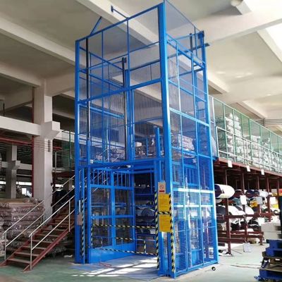 3m-9m Cage Lift Hydraulisch Volledig in kooien verticale vrachtlift magazijn vrachtlift