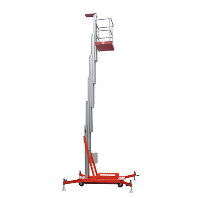 Aluminiumlegering 10m Lifting Platform Single Vertical Mast Lifts Voor Hotel