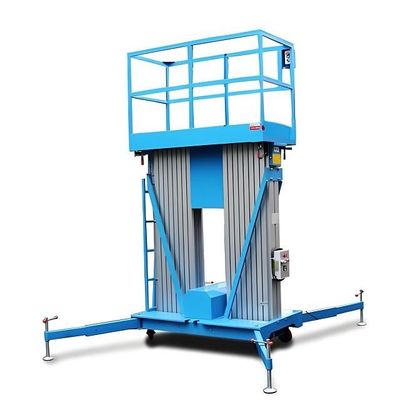 12m Verticale dubbele mastlift Teleskopische elektrische mastboomlift