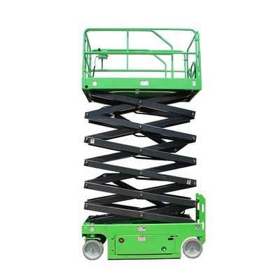 450 kg Scherenlift Zelfrijdend 6m Mobiele Hydraulische Lift Groen