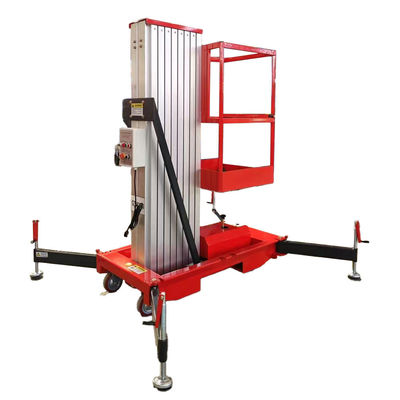 8m 10m 12m enkelmast aluminium legering Hydraulische lift voor luchtwerkplatform