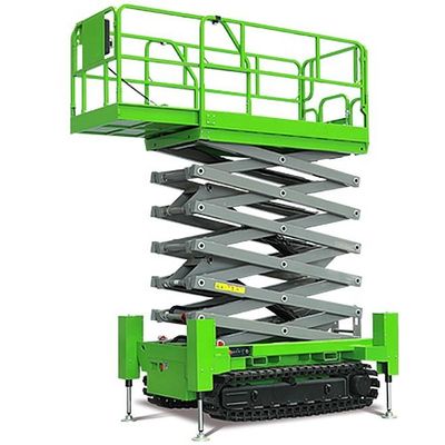 Vliegwerkplatform 230 kg zelfrijdend hydraulisch traceerbaar schaarhef