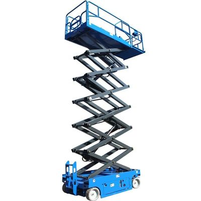 8 - 10 m Elektriciteit Hydraulisch schaarhefplatform Vier wielen Luchtwerkhef