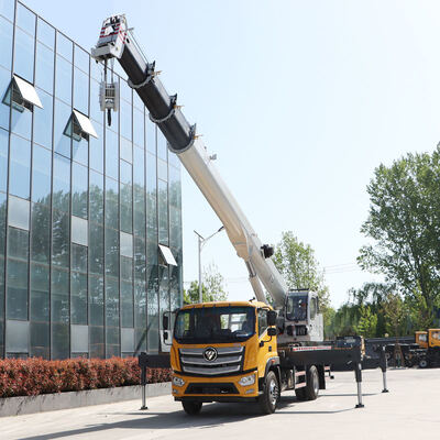 Rechte arm vrachtwagen gemonteerde kraan 10m giek hydraulische hijskranen