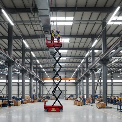 Industriële elektrische schaarliften 6m 8m 10m Liftplatform voor luchtwerk