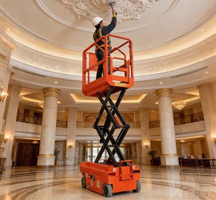 Lichtgewicht Mini Schaarliftplatform 4m 6m Klein Gemotoriseerd Elektrisch Heftoestel