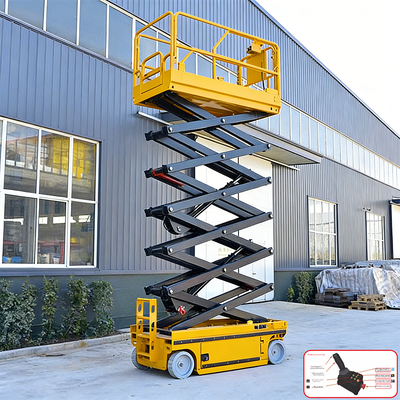 Elektrische schaarhefmachine 8m Liftwerkplatform voor magazijngebruik