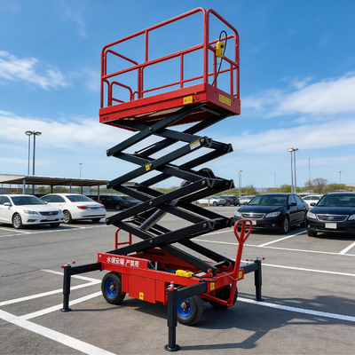 Mobiel schaarheffen Efficiënt Beveiligd 6m Hoogte 500kg Voor installatie en onderhoud