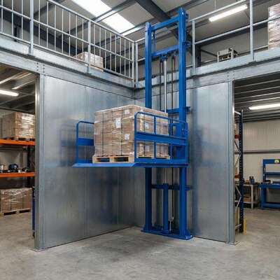 1000kg Laadvermogen Vrachtlift 2 3 Verdiepingen Goederenlift voor Industrieel Gebruik