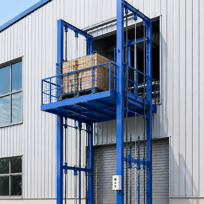 Wandgemonteerde industriële goederenlift Hydraulische vrachtlift voor thuisgebruik