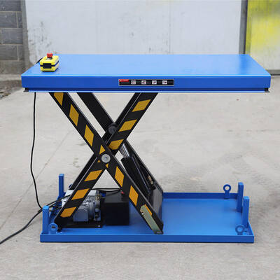 Hydraulische vaste schaarheftafel met een capaciteit van 2 ton voor magazijn