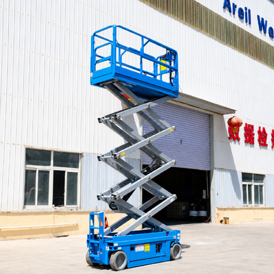 Mini zelfrijdende schaarheftafel 230 kg elektrisch verhoogd platform