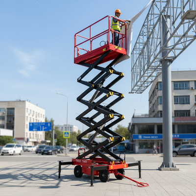 Elektrisch hydraulisch mobiel schaarheftafel Handduwhefplatform
