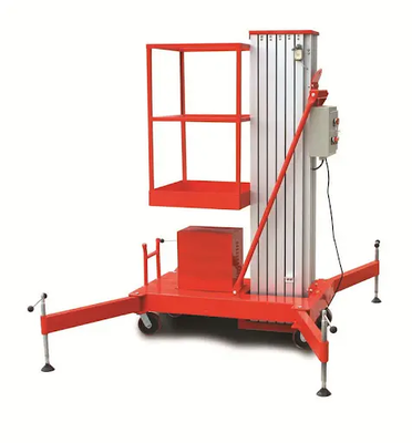 Enkele Mast Aluminium Legering Lift 6 - 16m Mobiele Aerial Platform Lifter