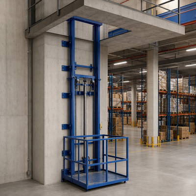 1 ton 8m vrachtlift hydraulisch magazijn vrachtliftplatform